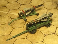 Ракеты Х-58 на аэродромно-складских тележках, 1:72, самодел