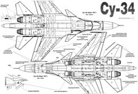 Су-34 1/48 (попытка конверсии Су-27УБ Academy)