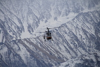 Вертолеты в горах. Ка-32 и Ми-8.