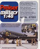 Pilots.Groud crew. U.S. Army Air Forse 1942-45. 1/48 Scale